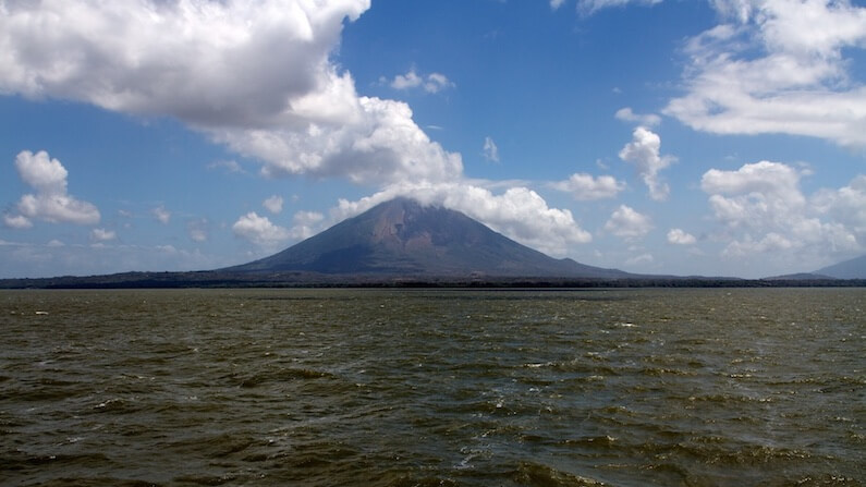 Travel Shot | Our first view of Concepcion volcano and Isla Ometepe, Nicaragua