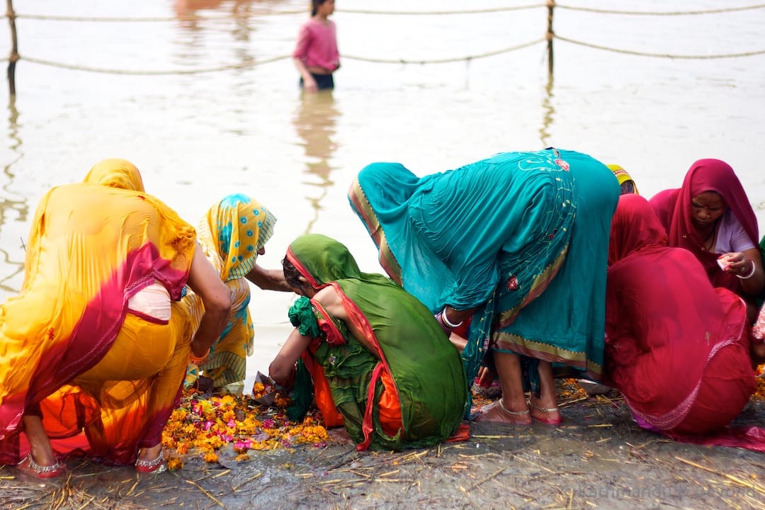 Puja at Sangam | Maha Kumbh Mela Sangam Allahabad India 