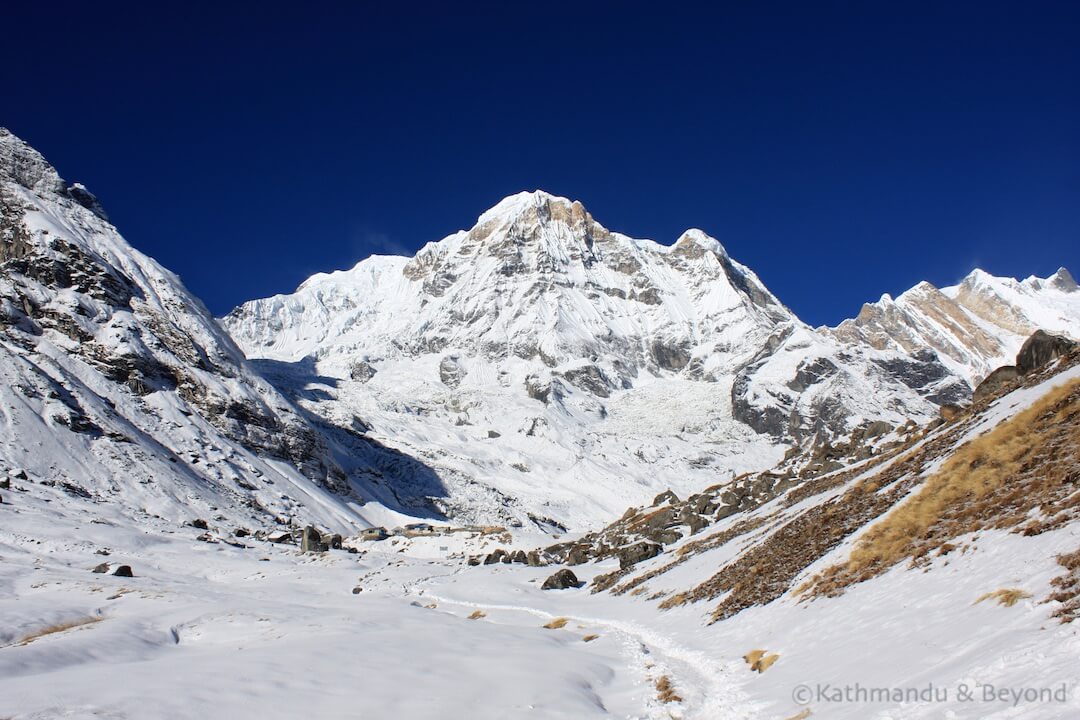 Annapurna region. Annapurna Base Camp back to Machhapuchhare Base Camp 4