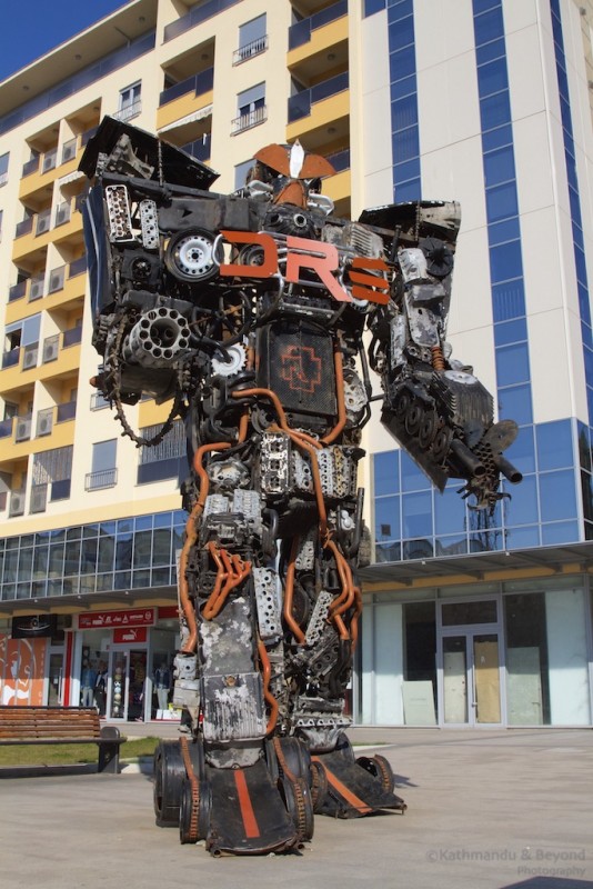 Transformers Street Art in Podgorica Montenegro