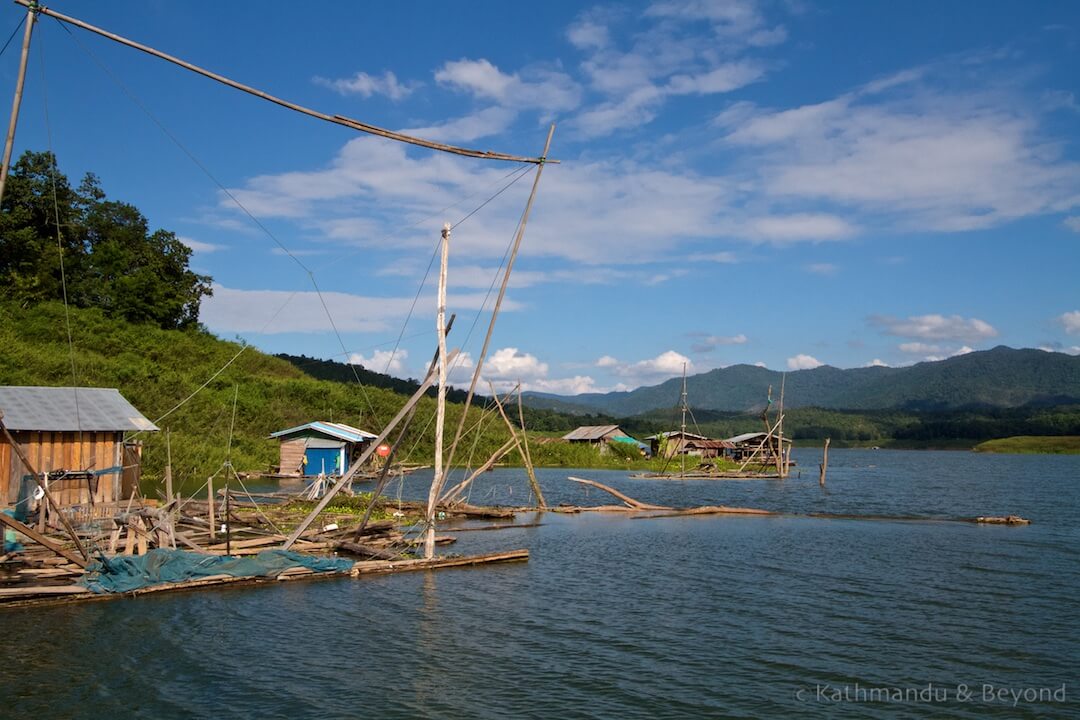 Crossing the resovoir on the Sirikit Dam at Pak Nai Thailand (10)