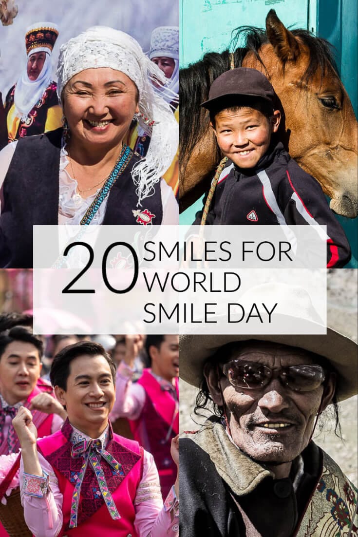 20 Smiles for World Smile Day. Celebrating Smiley and acts of kindness