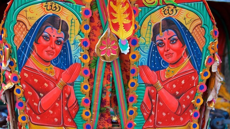 A look at the colourful Rickshaw Art in Bangladesh