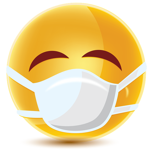 Smiley with a face mask for World Smile Day