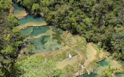 Travel Shot | Looking down on Semuc Champey in Guatemala