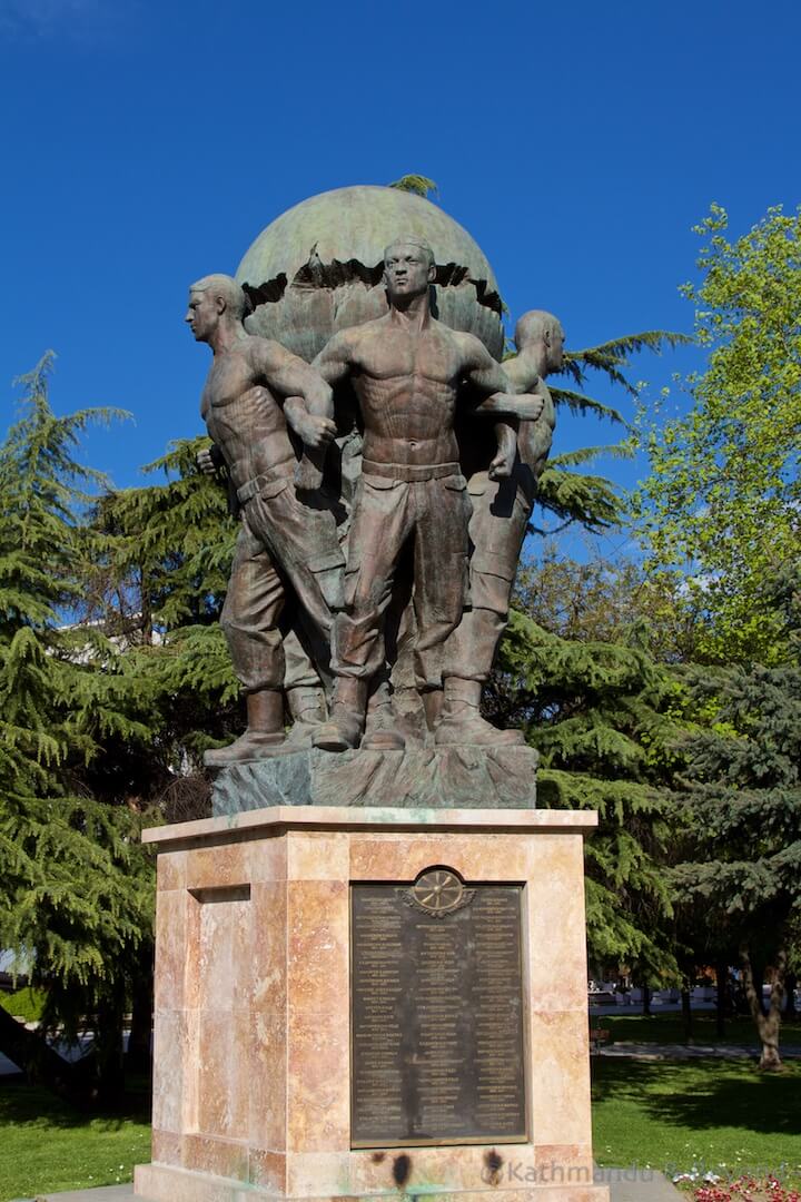 Monument of the Defenders of Macedonia Skopje Macedonia