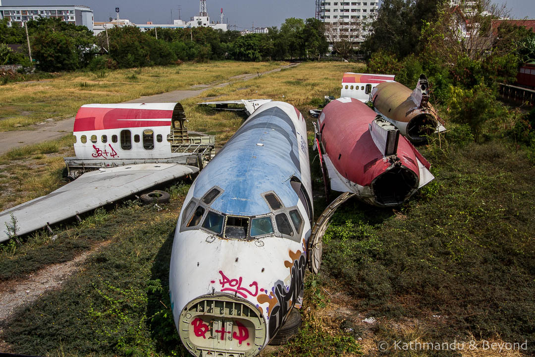 Airplane Graveyard Ramkhamhaeng Bangkok Thailand-32