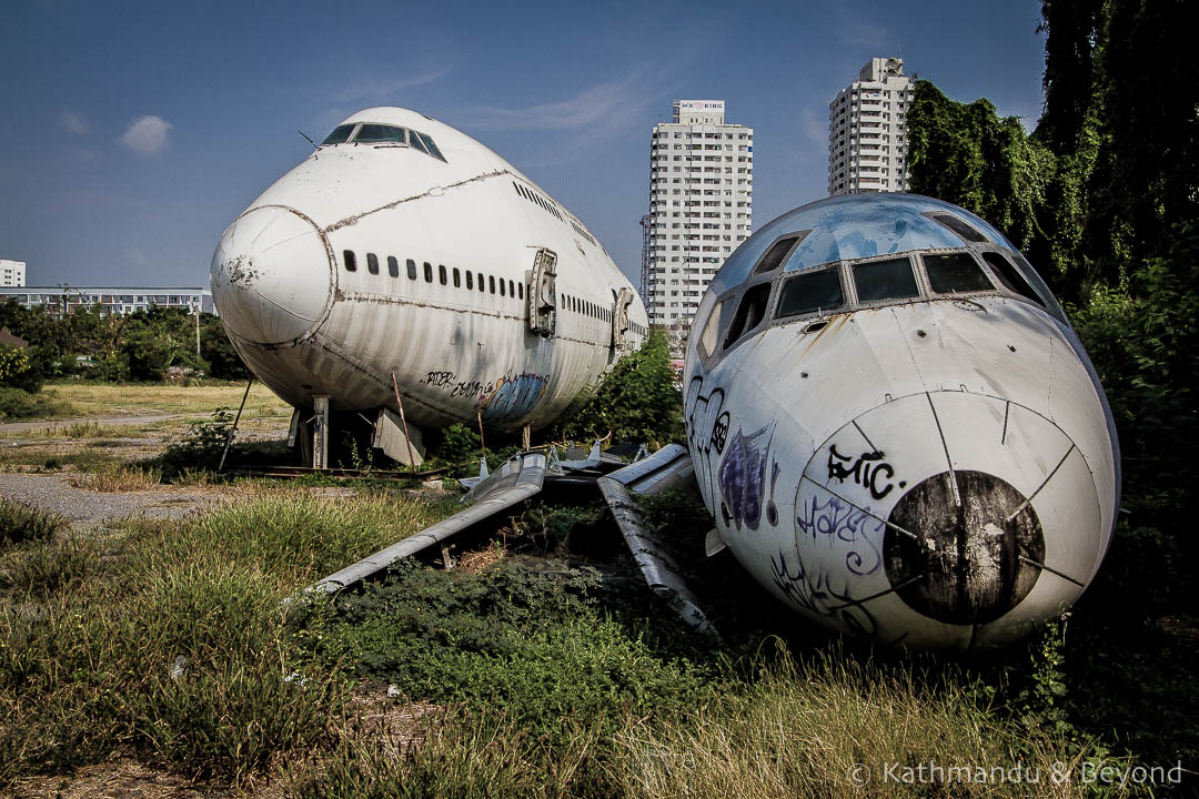 Airplane Graveyard Ramkhamhaeng Bangkok Thailand-9