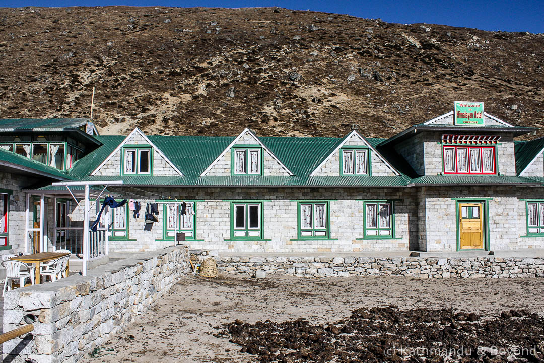 Everest Base Camp trek. New Himalayan Lodge Pheriche 