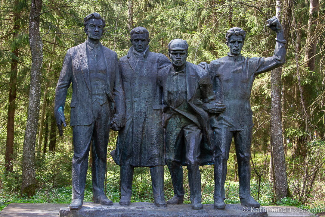 Monument to the Four Communists in Grūtas Park (Druskininkai), Lithuania | Soviet monument | former USSR
