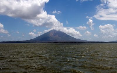 Travel Shot | Our first view of Concepcion volcano and Isla Ometepe, Nicaragua