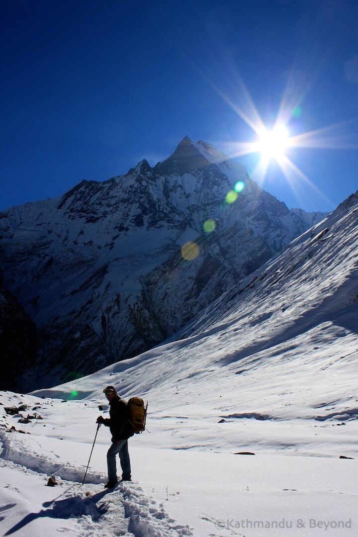 Annapurna Base Camp back to Machhapuchhare Base Camp Annapurna region Nepal 9