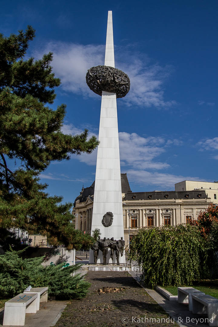 Rebirth Memorial Revolution Square Bucharest Romania-2