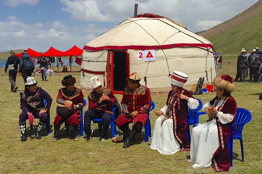 Musicians, Tulpar Kul Horse Games Sary Mogol Kyrgyzstan-7