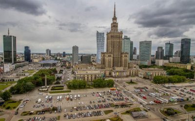 Travel Shot | View Across Warsaw | Poland