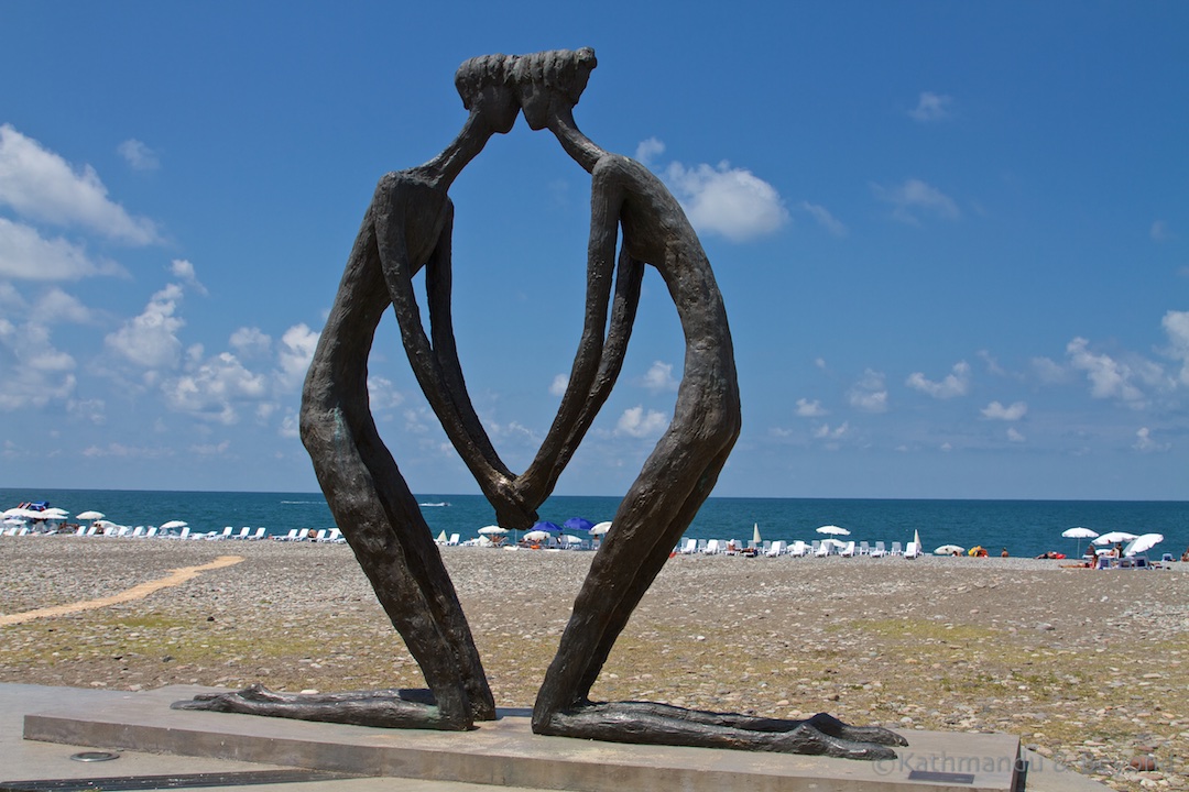 First Love statue Batumi Georgia