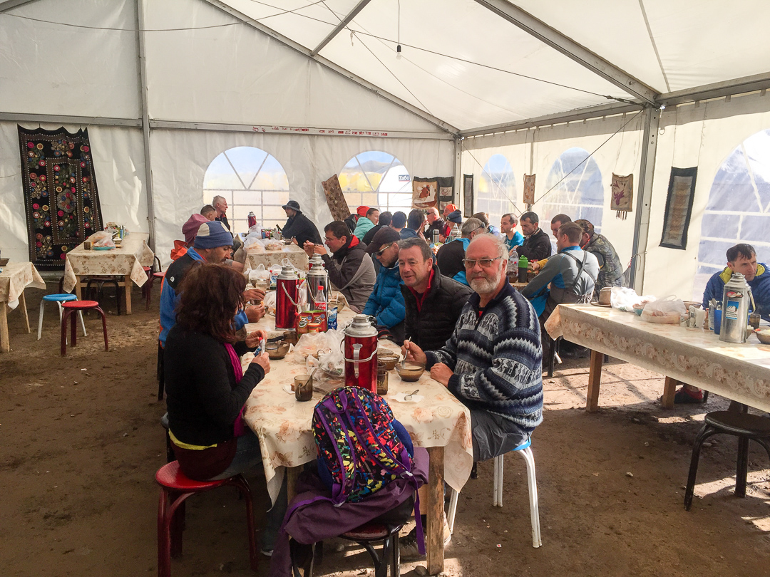 Dining Tent Peak Lenin Base Camp Kyrgyzstan