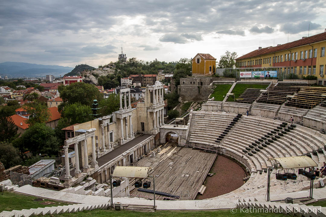 Roman Amphitheatre Old Town Plovdiv Bulgaria-2