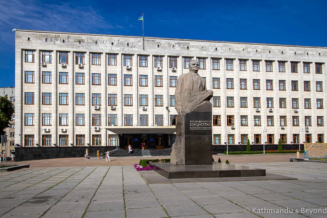 Monument to Sergei Korolev Zhytomyr Ukraine