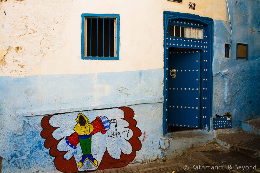 Street Art Tangier Medina Morocco