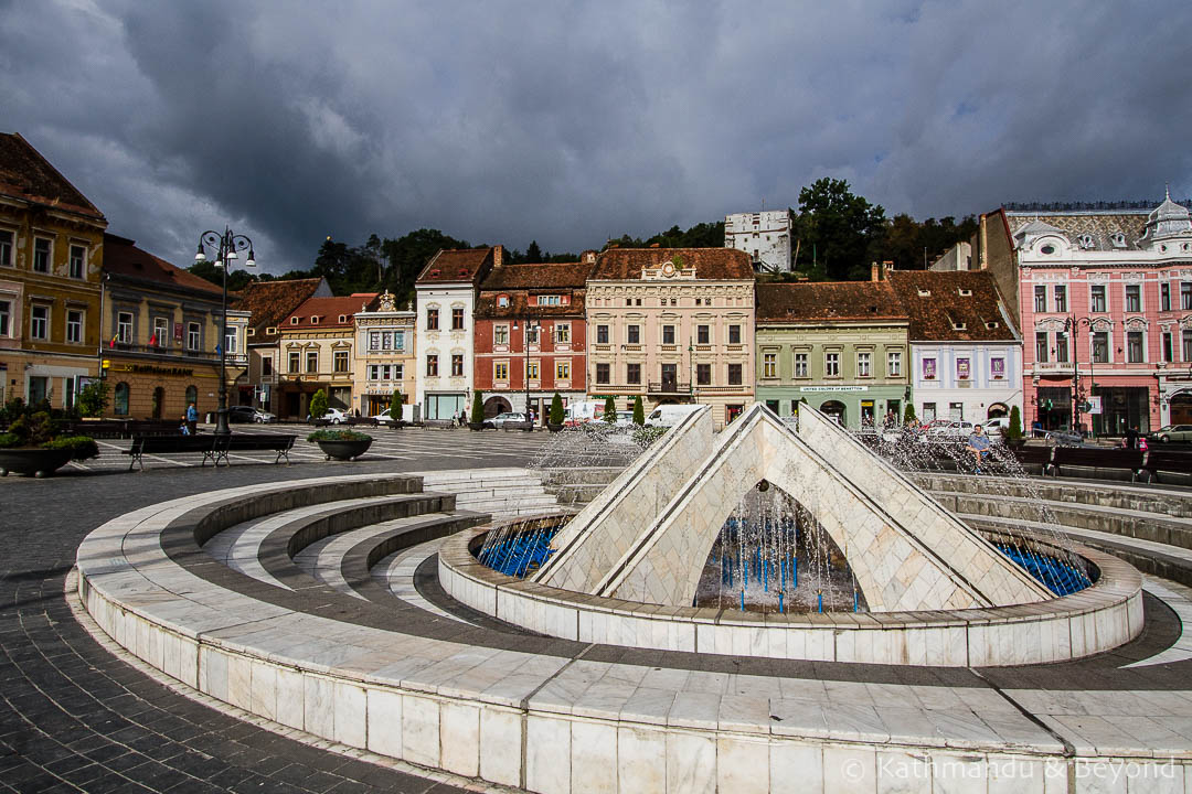 Sfatului (Council) Square Old Town Brasov Romania-3-2