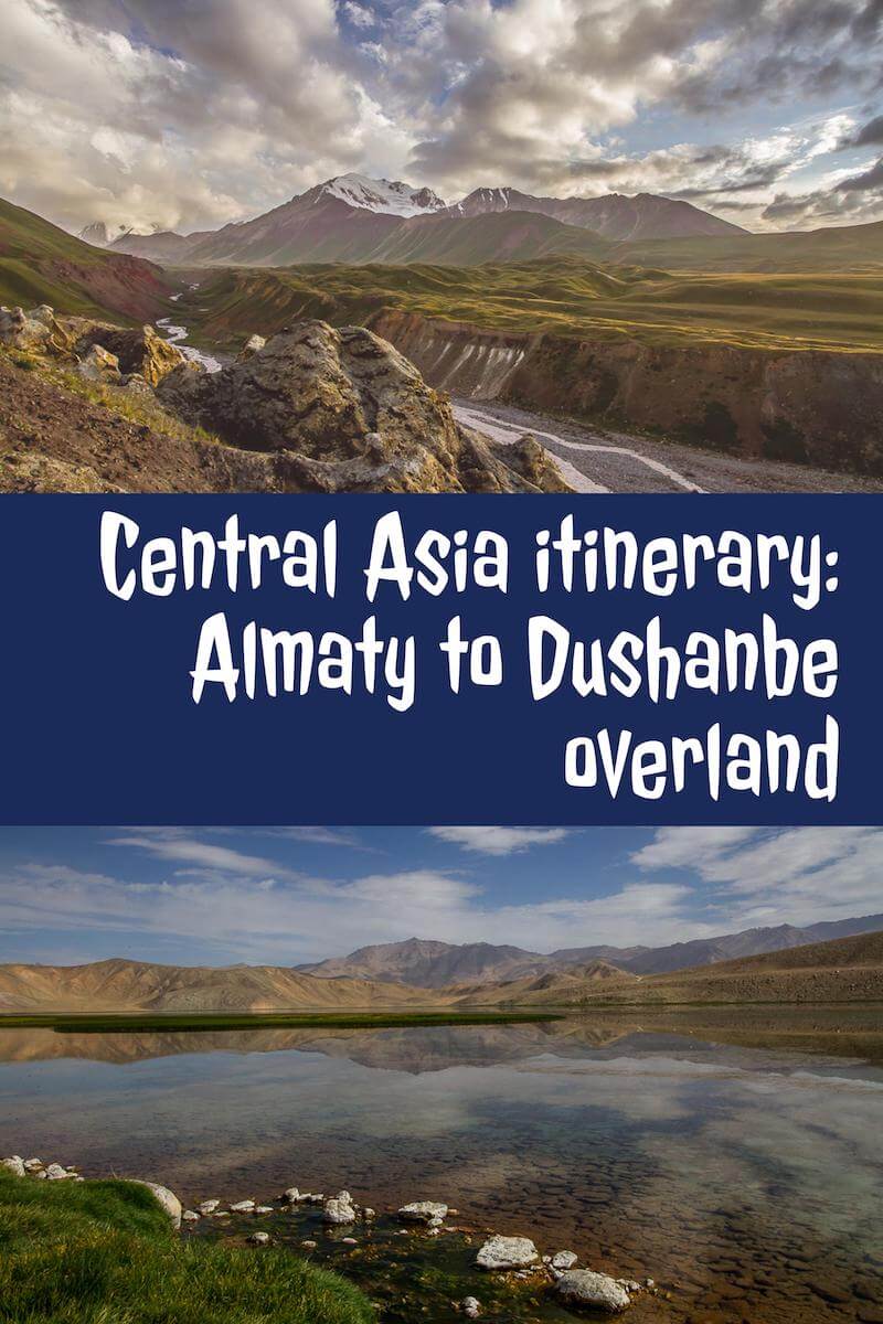 Central Asia Almaty to Dushanbe overland 