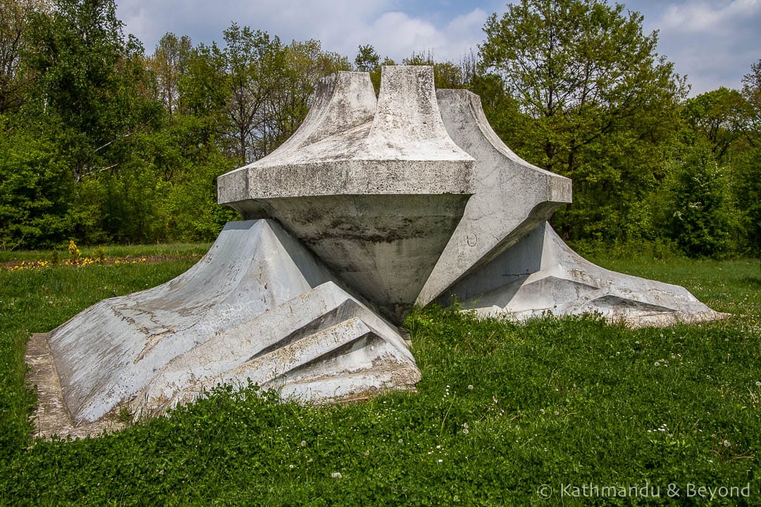 Crystal Flower Monument Sumarice Memorial Park Kragujevac Serbia-7