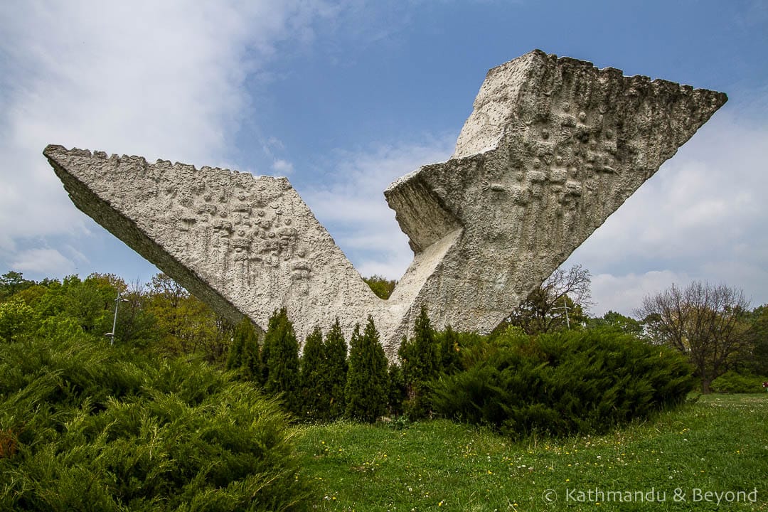 Monument to Executed Students and Professors (Interrupted Flight) Sumarice Memorial Park Kragujevac Serbia-4