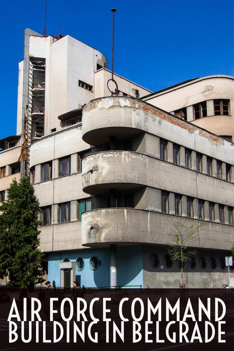 The Air Force Command Building in Belgrade