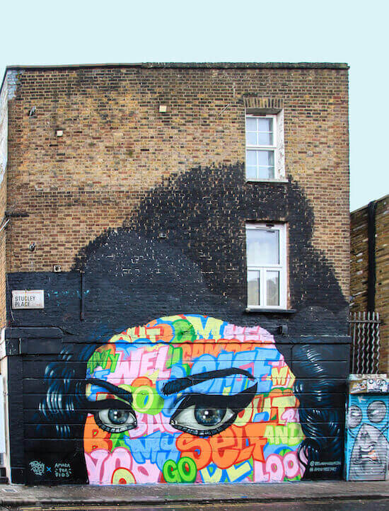 Amara Por Dios and Kaptain Kris - Amy Street Art Trail Camden London
