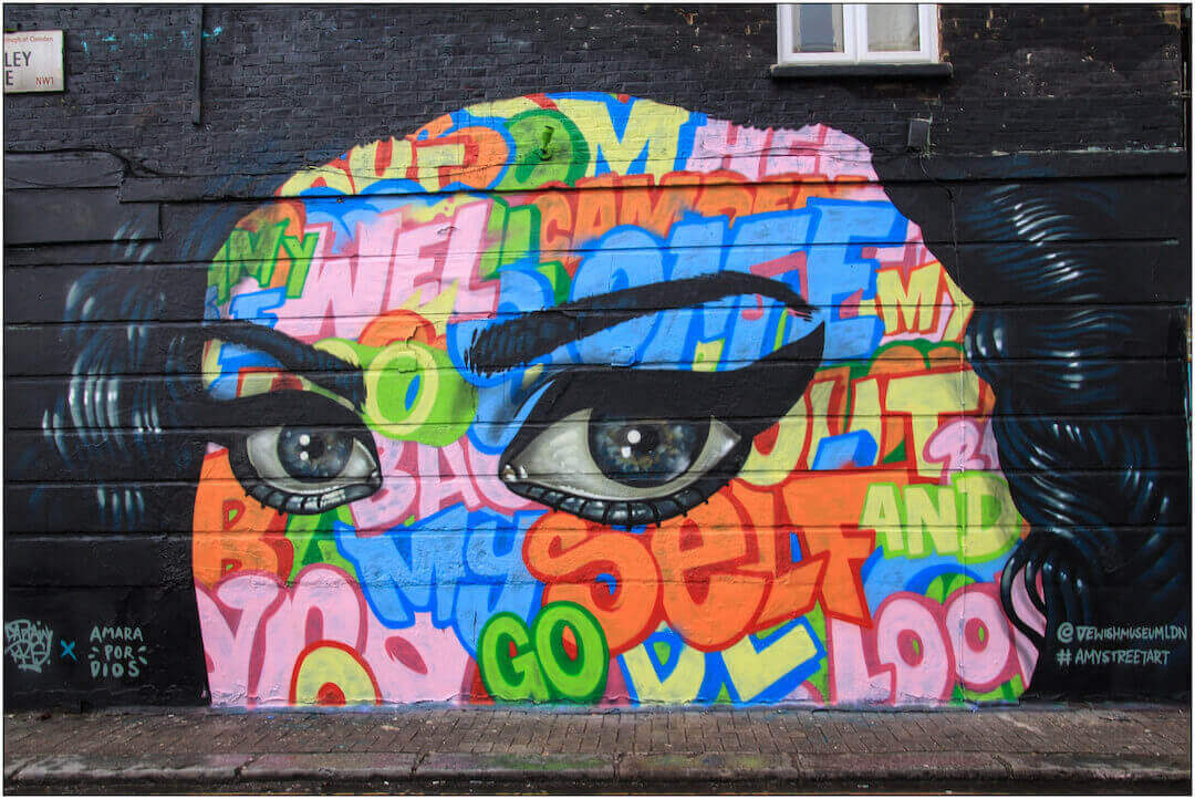 Amara Por Dios and Kaptain Kris - Amy Street Art Trail Camden London