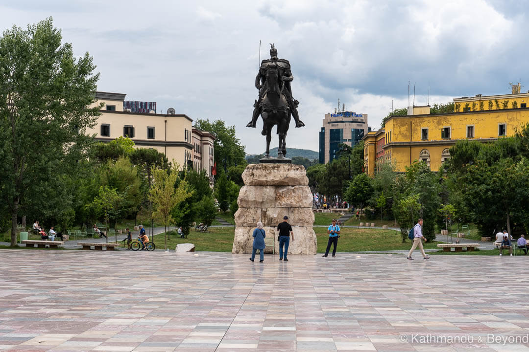 Skanderbeg Monument (Skanderbeg Square) Tirana Albania-2