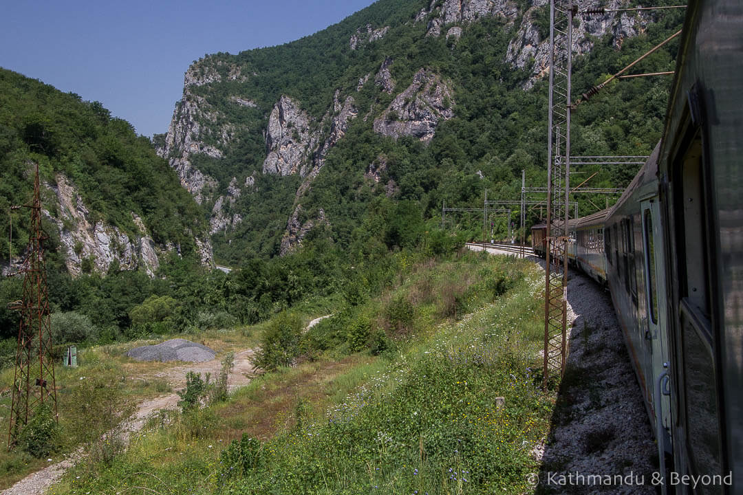 Bar to Belgrade train (Balkan Express) Montenegro-14