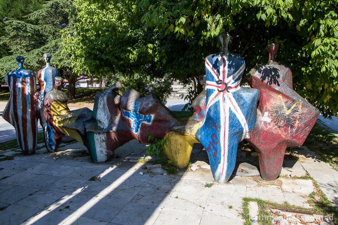 Street Art: Monument to Brotherhood and Unity Pristina Kosovo