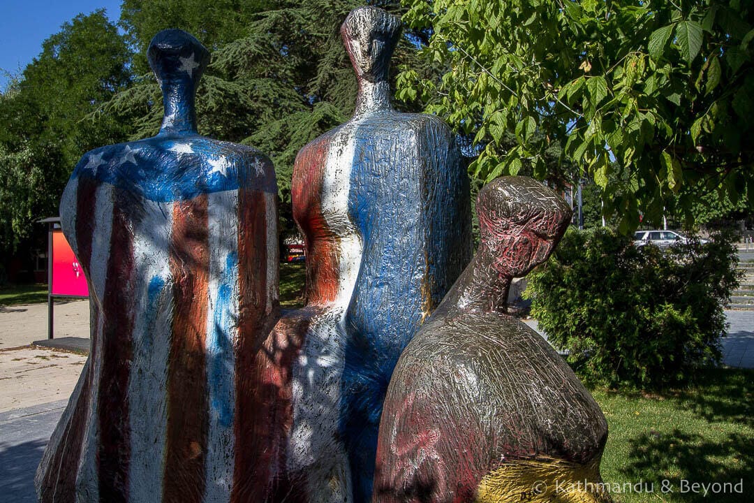 Street Art: Monument to Brotherhood and Unity Pristina Kosovo