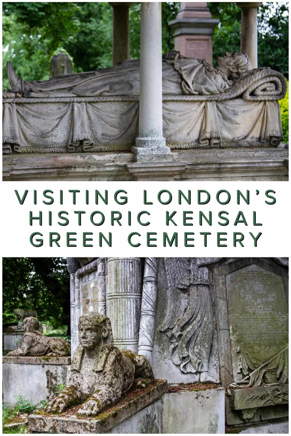 Visiting Kensal Green Cemetery in London, one of the Magnificent Cemeteries #England #tombstone #graveyard #UK