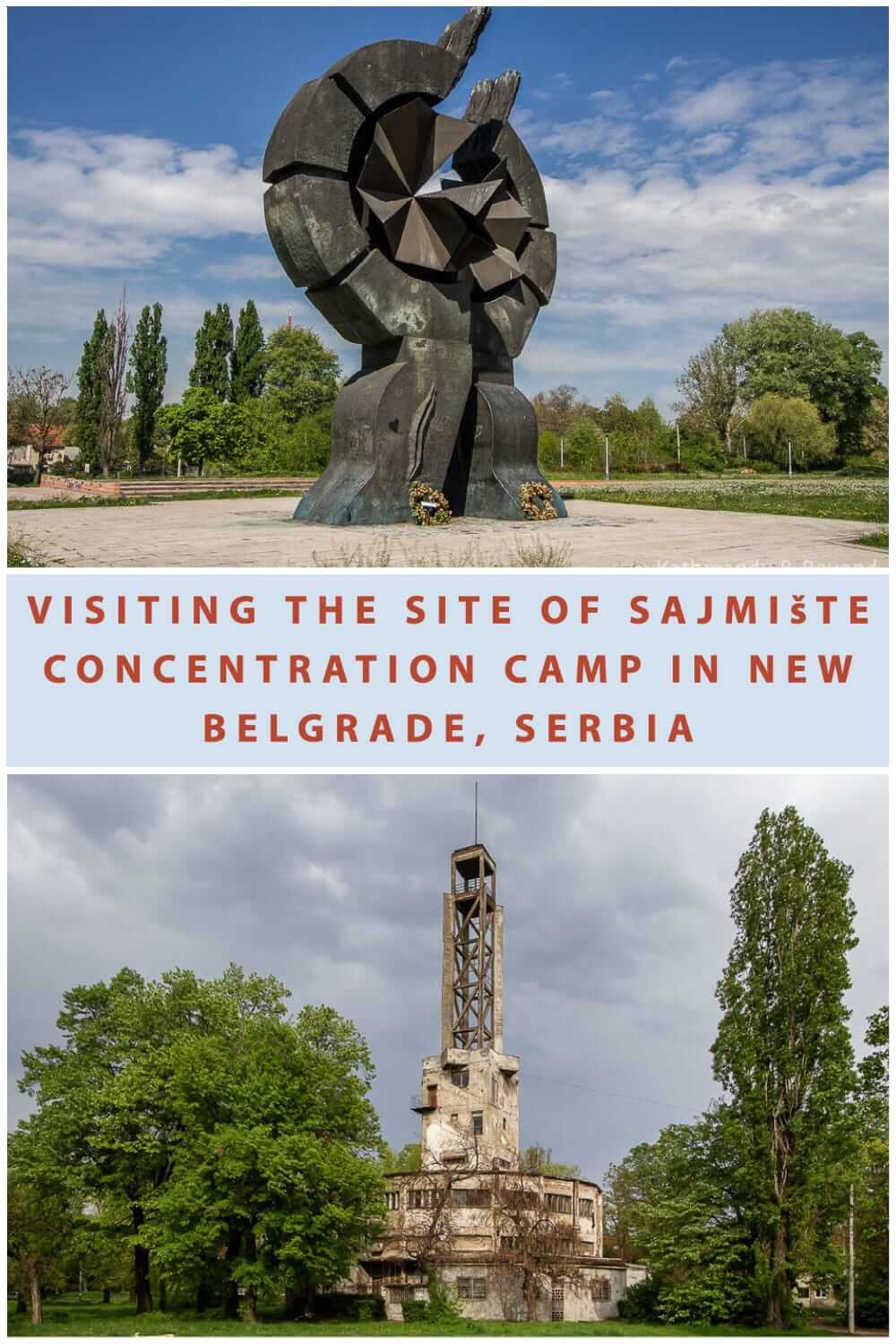 Visiting the site of the Sajmište Concentration Camp in New Belgrade, Serbia #travel #worldwar2 #history #europe #balkans