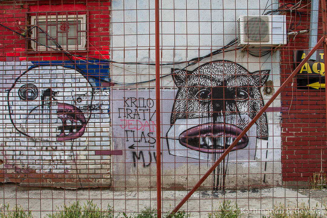 Street Art in Mitrovica Kosovo