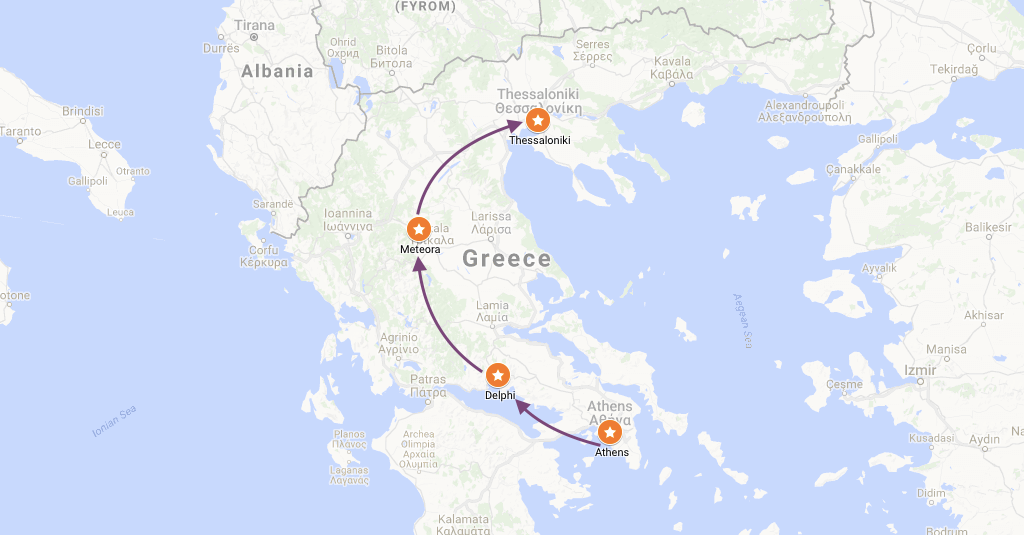 tours from thessaloniki to athens