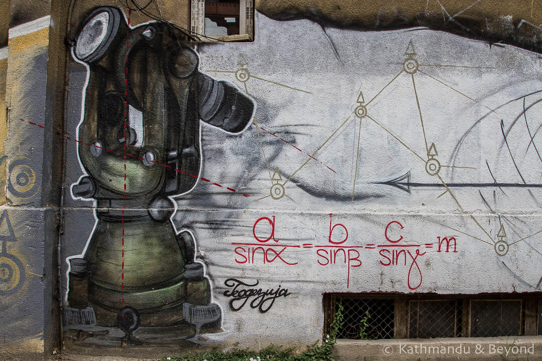 Faculty of Civil Engineering | Street Art in Skopje, Macedonia