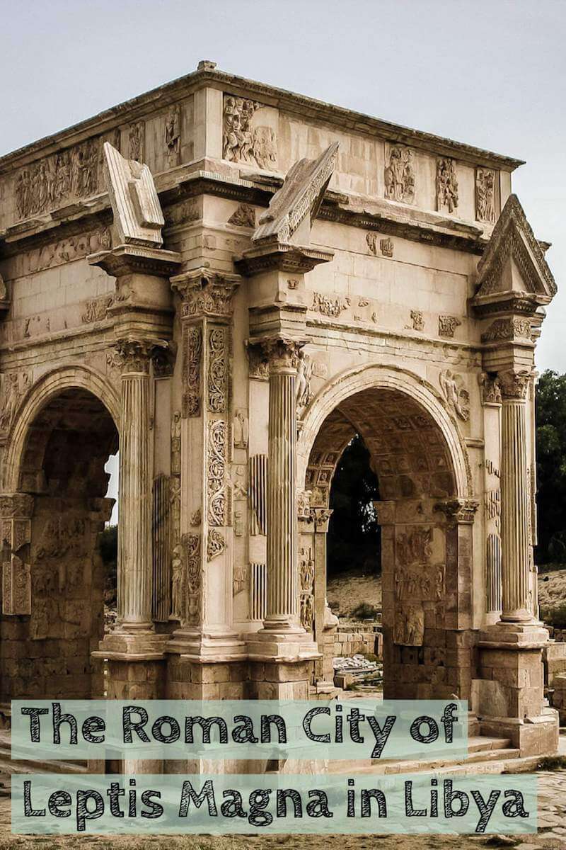 Photographs of the Roman City of Leptis Magna in Libya