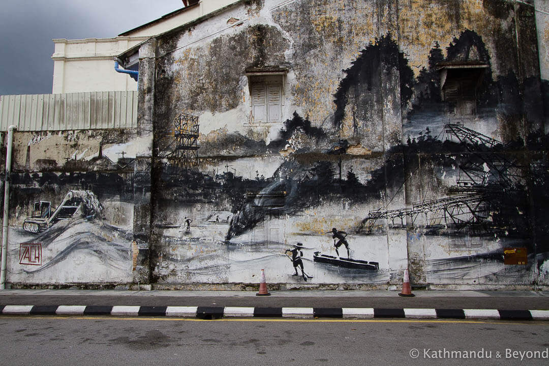 Evolution - Ernest Zacharevic Street Art in Ipoh, Malaysia