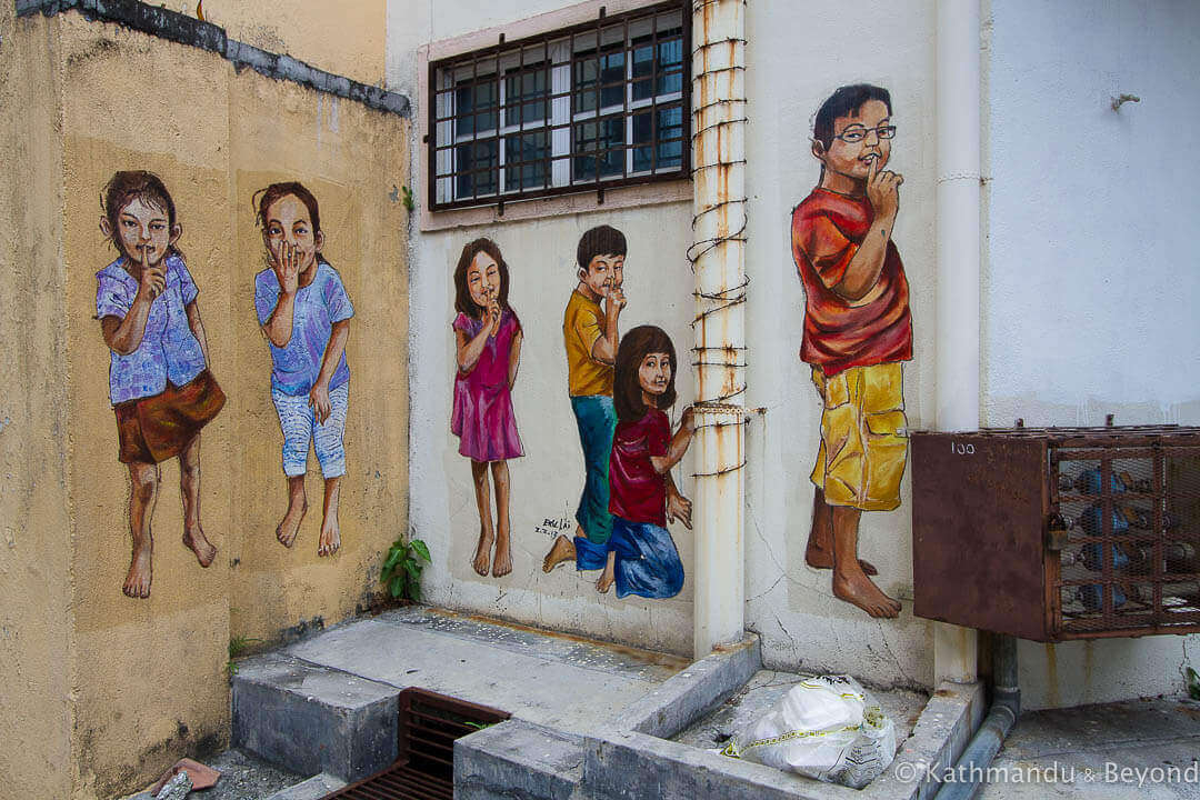 Mural Arts Lane @ Jalan Masjid - Street Art in Ipoh, Malaysia