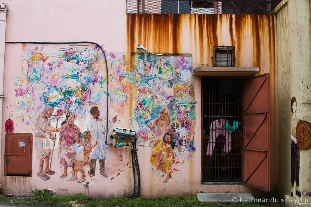 Mural Arts Lane @ Jalan Masjid - Street Art in Ipoh, Malaysia