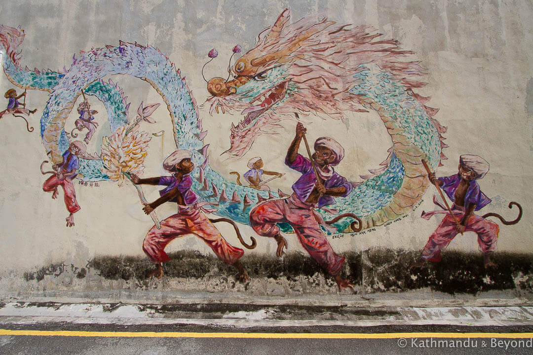 Street Art in Ipoh Old Town, Malaysia 