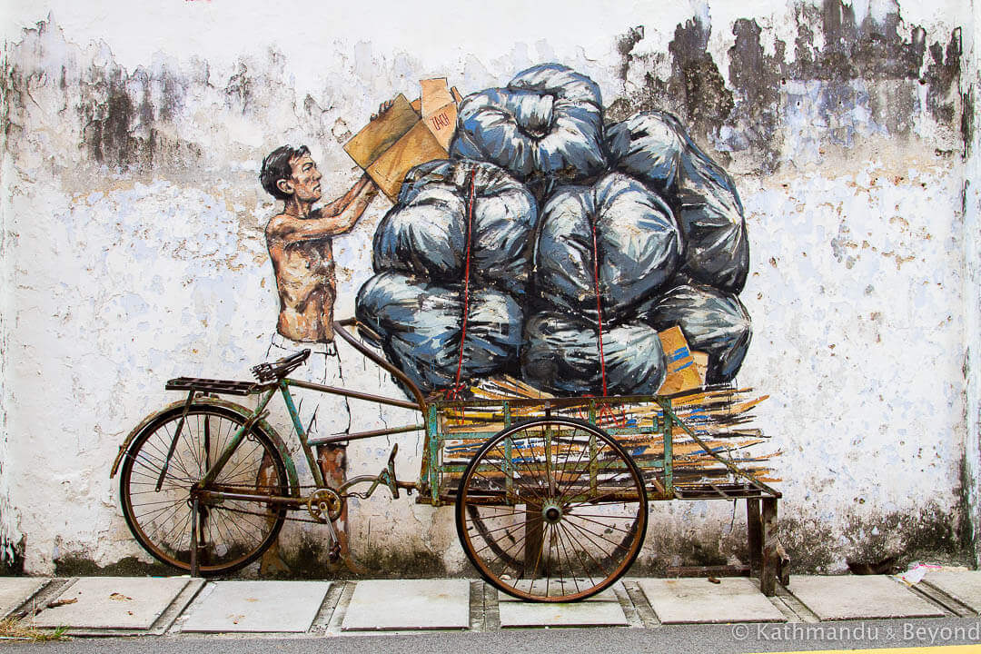 Trishaw - Ernest Zacharevic Street Art in Ipoh, Malaysia