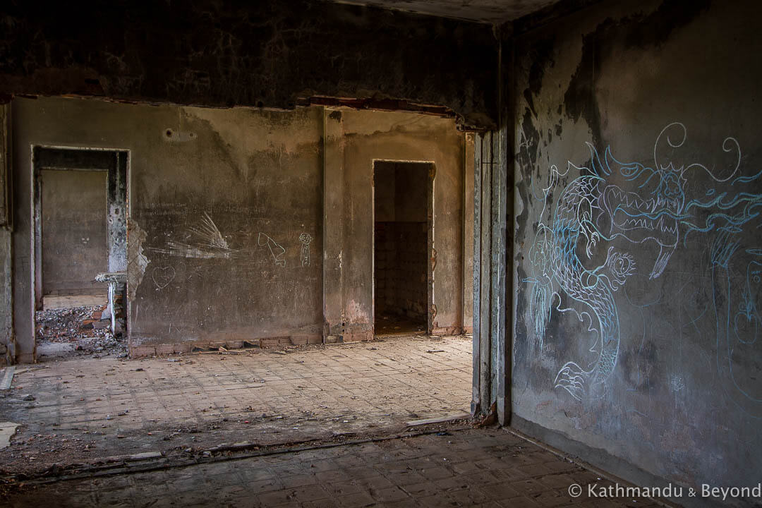 Former military housing Kompong Chhnang Cambodia-5