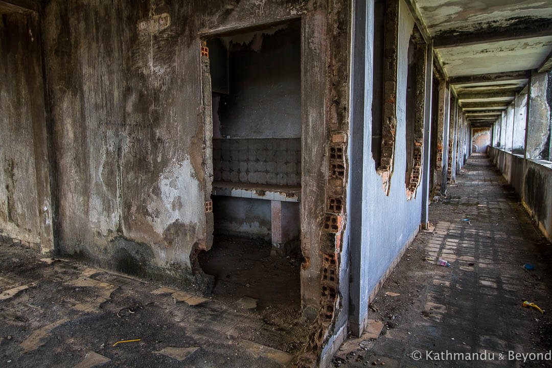 Former military housing Kompong Chhnang Cambodia-7