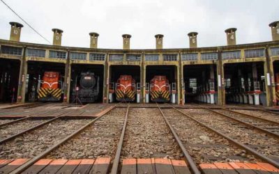 Fan-Shaped Train Garage in Changhua, Taiwan