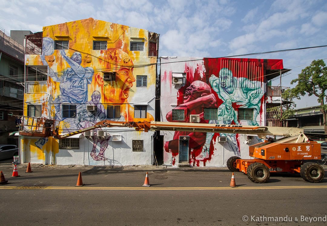 Street Art by Bamboo in Kaohsiung, Taiwan